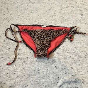 Xhilaration Cheetah Pink Swimsuit Bottoms